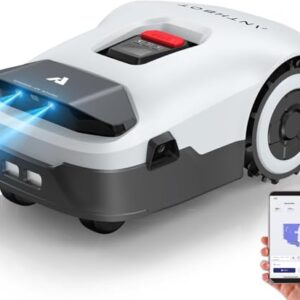 Robot Tondeuse sans Fil Périphérique - 600㎡, Full Band RTK+4 Yeux Vision Tondeuse Robot Gazon, Cartographie Auto, Multi-Zone, Évitement Précis des Obstacles, ANTHBOT Genie600