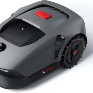 MOVA 1000 Robot Lawnmower Wireless Installation, 3D-LiDAR Mapping up to 1000 m² Intelligent Obstacle Avoidance, App Control, Off-Road Wheels, U-Cut, Fast Charging